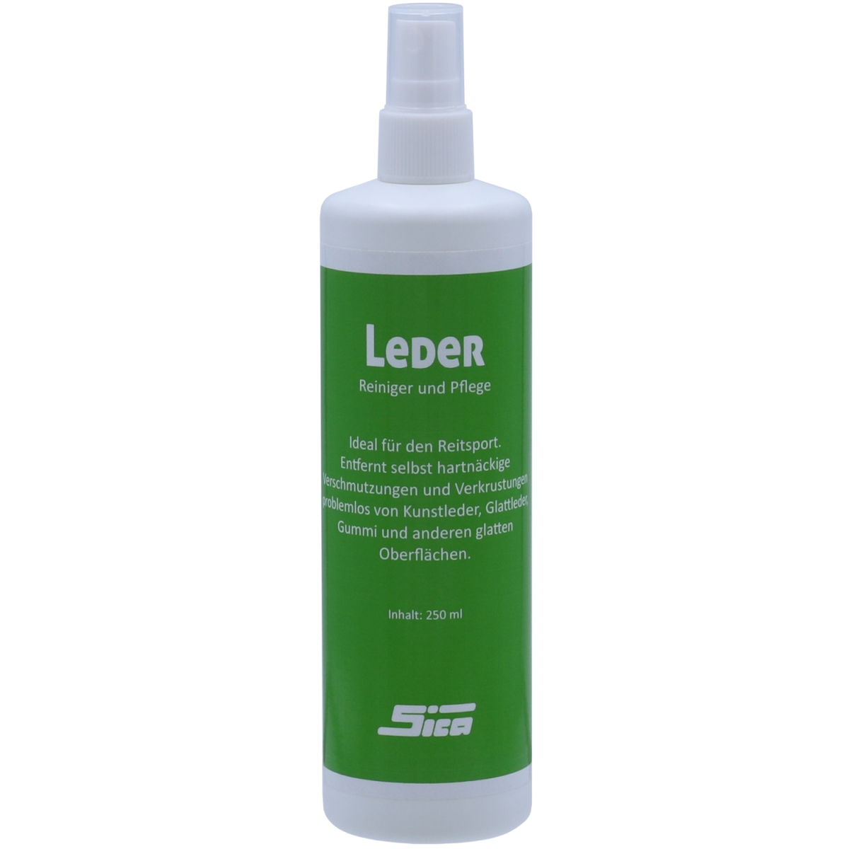 SICA Leder Reiniger und Pflege, 250ml Rundflasche, für Kunstleder, Glatttleder und Gummi