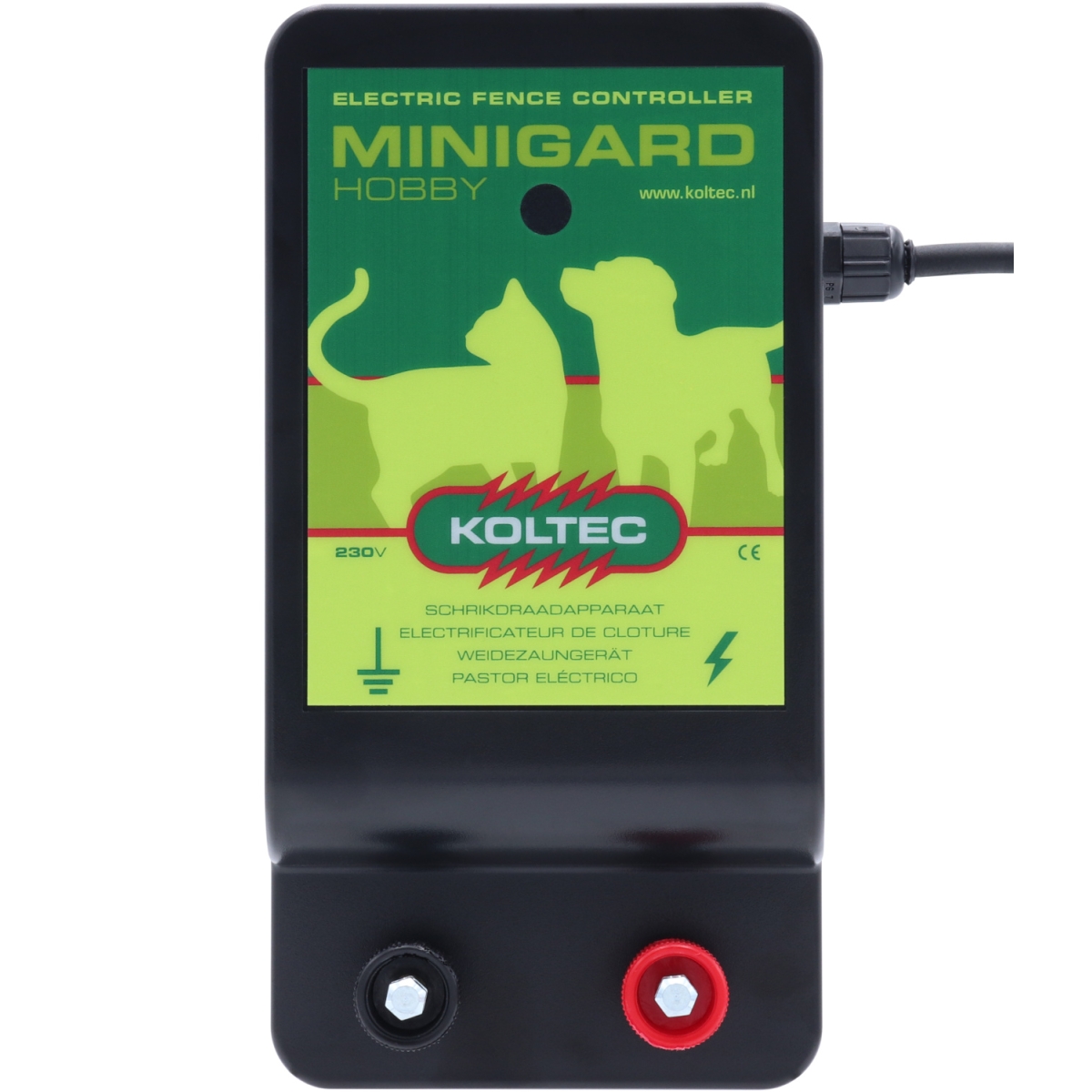 Koltec Weidezaungerät MINIGARD HOBBY, 230 Volt Netzgerät für Hunde, Katzen & Kleintiere