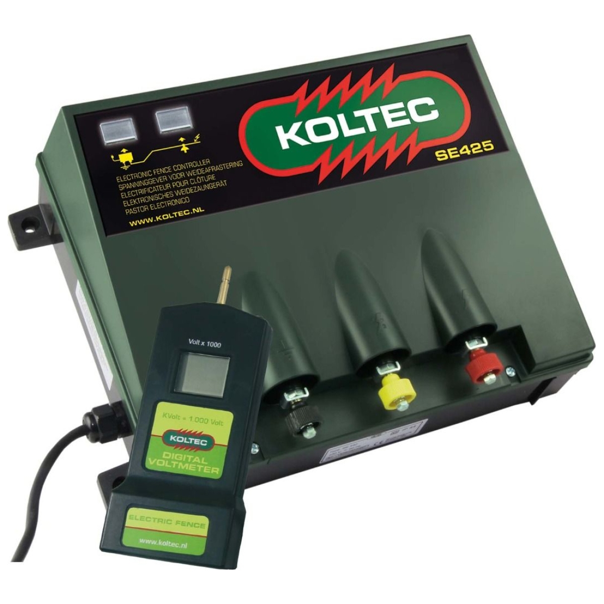 Koltec Weidezaungerät SE425 - 230 Volt Netzgerät + Voltmeter Digital