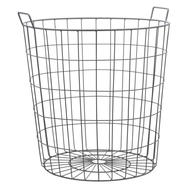 Esschert Design Drahtkorb 79 Liter, Ø500x550mm, Gartenkorb, Erntekorb, Kartoffelkorb