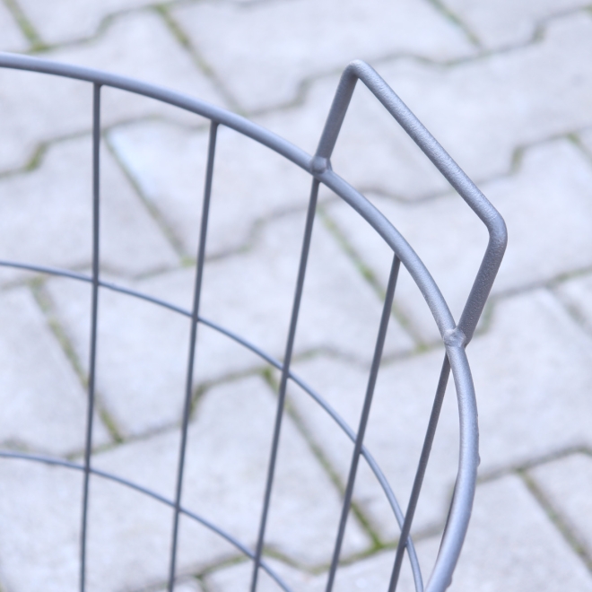 Esschert Design Drahtkorb 79 Liter, Ø500x550mm, Gartenkorb, Erntekorb, Kartoffelkorb