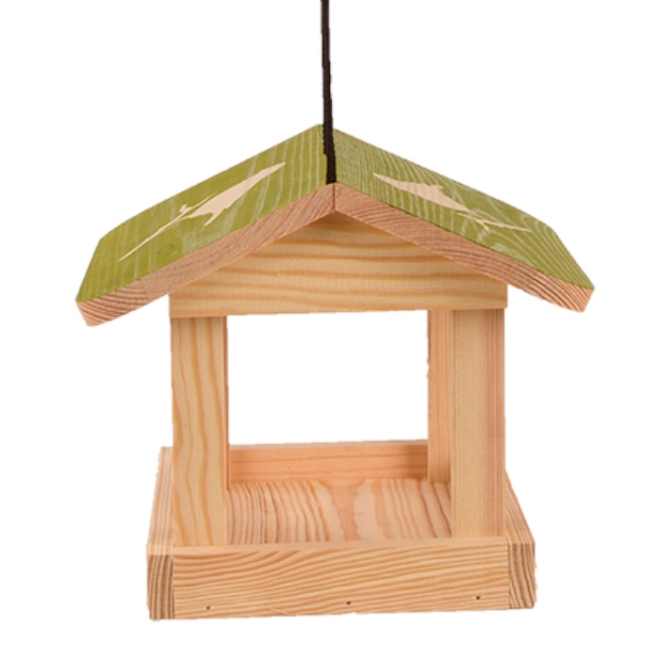 Esschert Design Futterhaus mit Aufdruck, hängend, Vogelhaus, Futterstelle, Futterstation, FB542