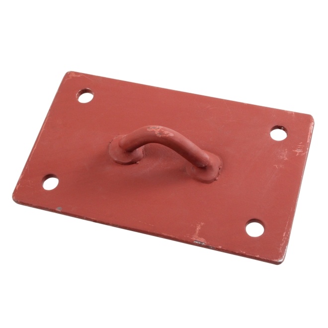 Bodenanker Stahl, zum Aufdübeln, 200x120mm, zur Vieh- und Rinderanbindung
