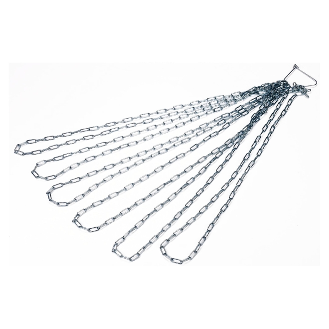 10m Kette 8mm, verzinkt, Meterkette, Verlängerungskette, Anbindekette, gerade C-Glieder