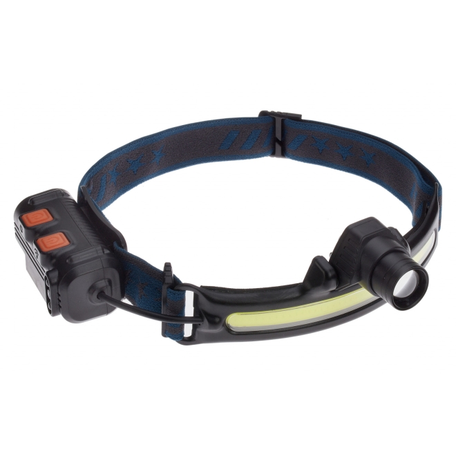 TFA LED-Stirnlampe LUMATIC HEAD mit COB-Streulicht, LED-Fokuslicht, USB, Stirnleuchte, 43.2038