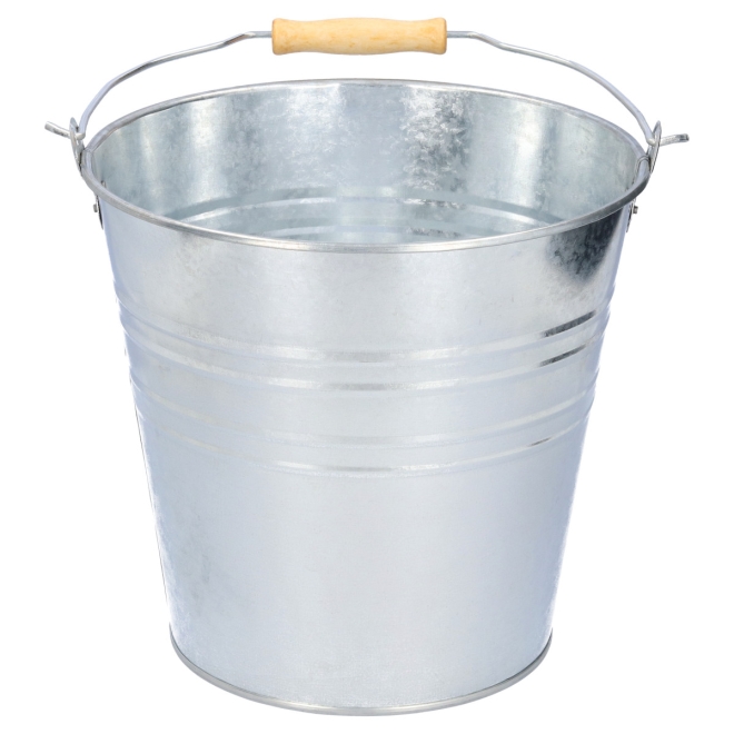 Zinkeimer 10 Liter - verzinkter Eimer mit Henkel - Garteneimer, Pflanzeimer, Dekoeimer