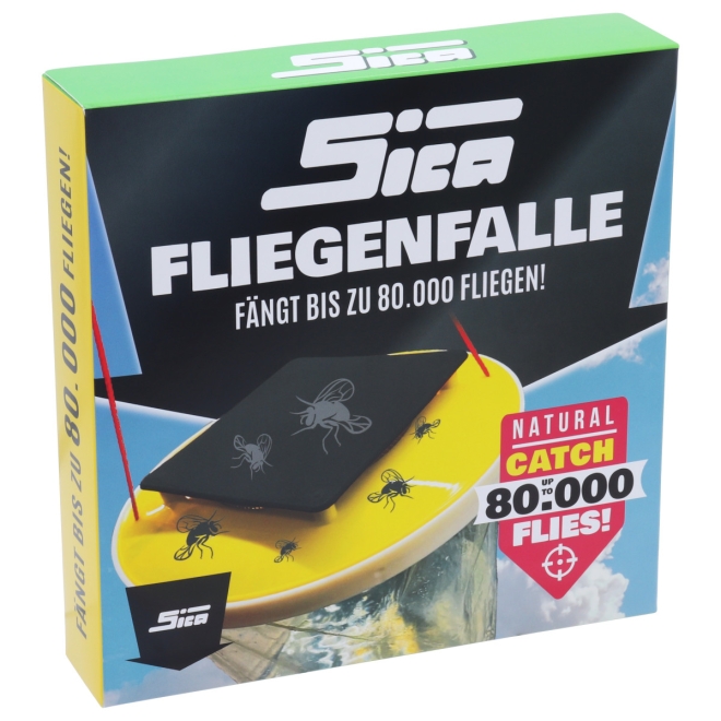 Sica Fliegenfalle 3 Liter - Mehrwegmodell - Fliegenfänger für den Außenbereich