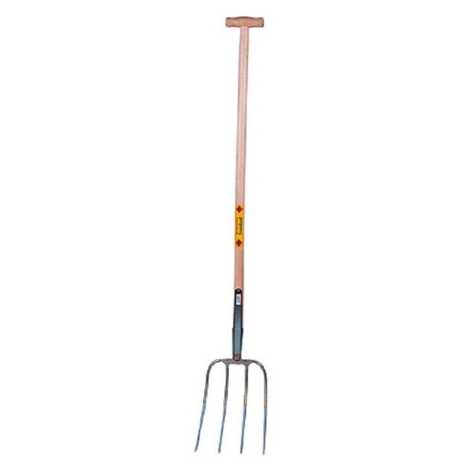 Freund-Victoria ABT T-Dunggabel 41192, 4 Zinken, 31x23cm, mit T-Stiel Ø36x1100mm, 1270646