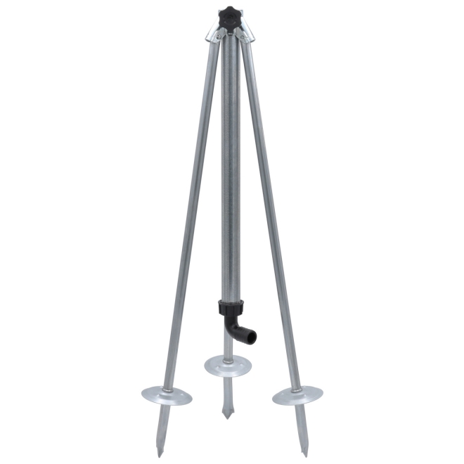 Dreibein-Stativ für Teilkreisregner 1 1/4" mit Außengewinde, höhenverstellbar