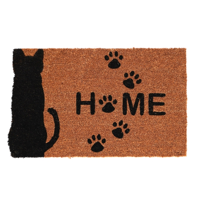 Türmatte Kokos "Home" Katze Größe 75 x 45 cm