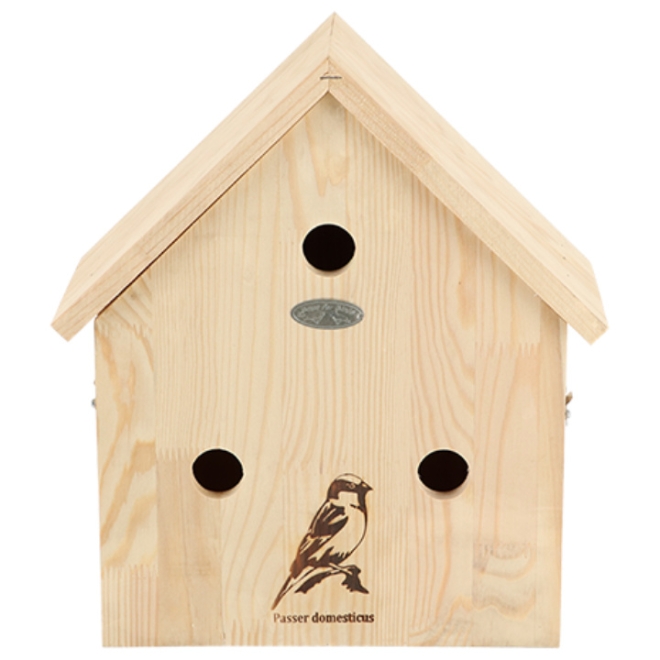 Esschert Design Nistkasten Spatzenvilla - Vogelhaus für Spatzen - NK86