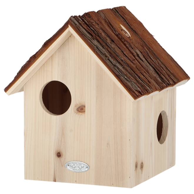 Esschert Design Eichhörnchen Nistkasten - Eichhörnchenhaus mit Rindendach