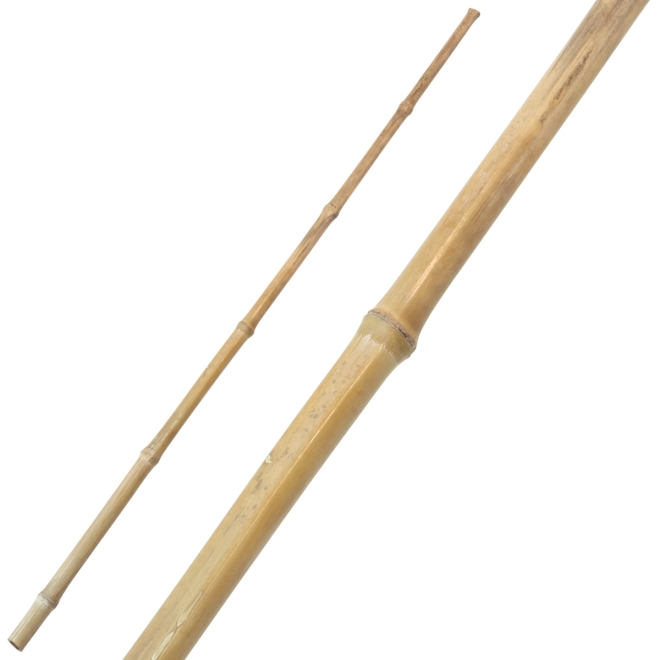 Stiel für Bambusbesen 130cm, stabiler Bambusstiel für Reisigbesen