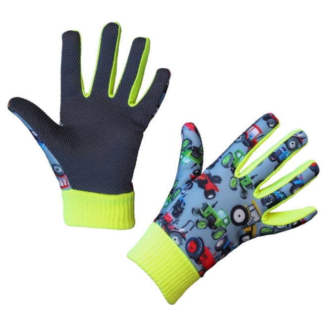 Kinderhandschuhe Joy mit Traktormotiv, Traktor Handschuhe für Kinder - Größe 2