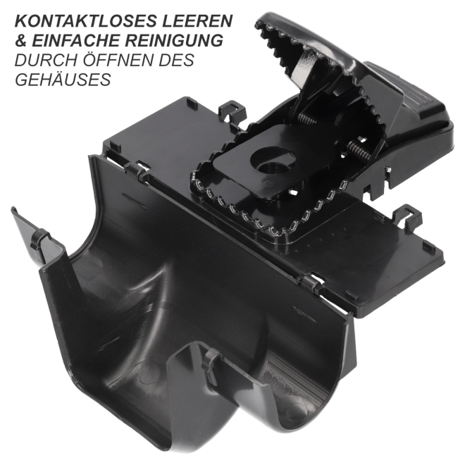 4x Durchlauf Schlagfalle für Ratten - Rattenschlagfalle - Outdoor Rattenfalle - 4 Stück