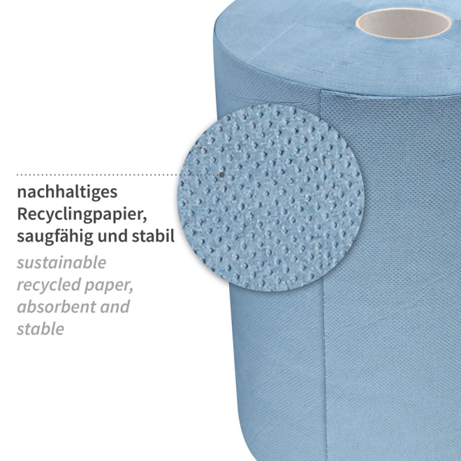 Hygoclean Putzpapier 2-lagig - Putztücher 35x22cm - 2 Rollen à 1000 Blatt