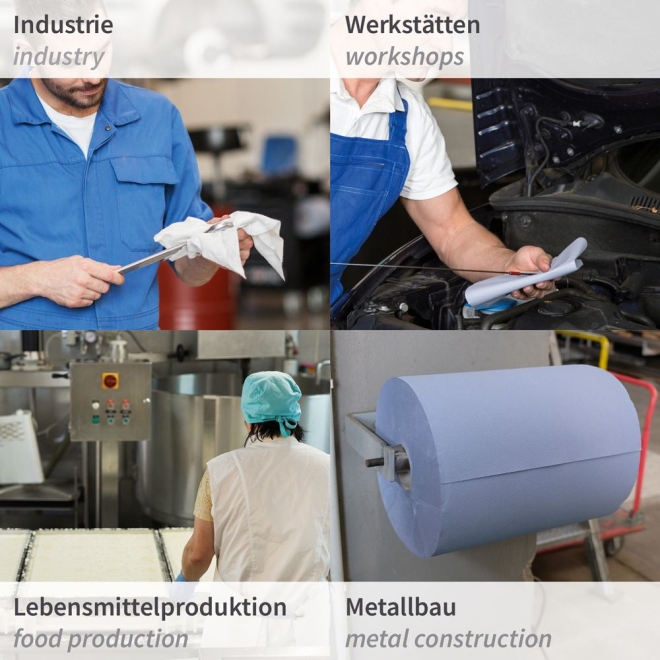 Hygoclean Putzpapier 2-lagig - Putztücher 35x22cm - 2 Rollen à 1000 Blatt