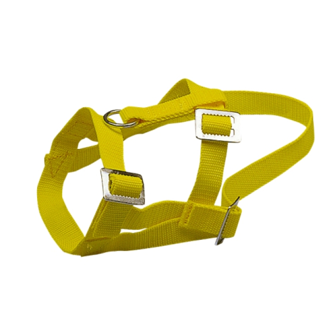 Kopfhalter für Schafe und Böcke aus Nylon, gelb, Halfter, Schafhalfter