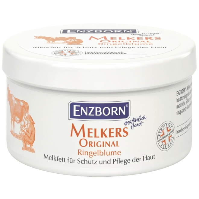 Enzborn Melkers Original Ringelblume 250ml, Melkfett für Schutz und Pflege der Haut