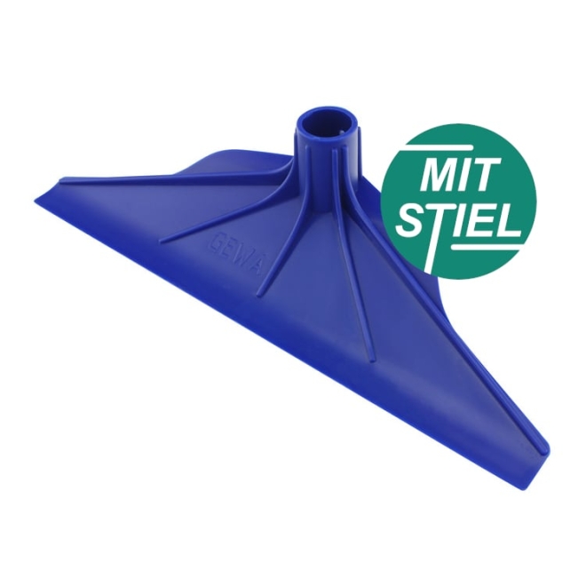 GEWA Kotschaber 35x12cm, Kunststoff, Stallkratzer, mit Stiel Ø28x1750mm