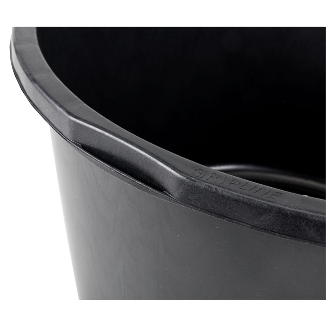 Kübel 90 Liter, rund, Ø67x36cm, formstabiler Mörtelkübel, Pflanzkübel, Teichbecken