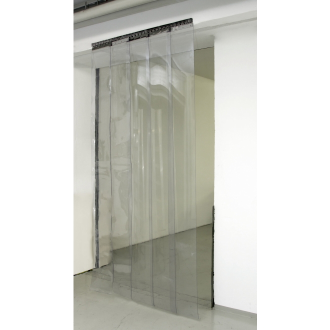 PVC-Streifenvorhang, 30cm, 3mm, transparenter Lamellenstreifen, Zuschnitt per laufenden Meter