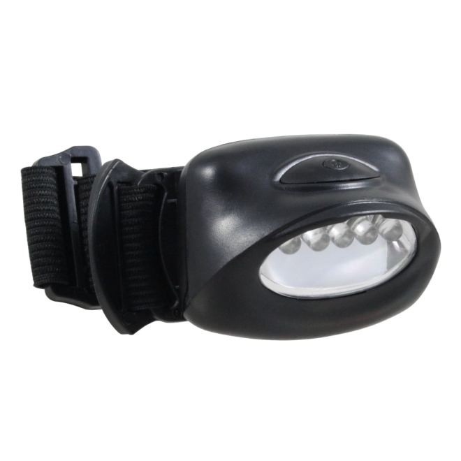 LED-Stirnleuchte mit 5 LED, Kopflampe, Sportleuchte, Stirnlampe