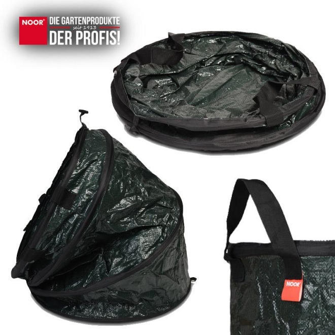 Noor Pop-Up Laubsack 100 Liter, Gartensack für Laub und Gartenabfälle, Ø45x60cm (M)