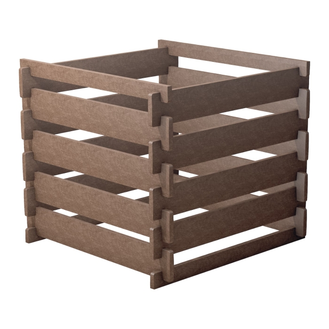 hanit Steckkomposter 650 Liter - Komposter aus Recycling Kunststoff - 100x100x90cm