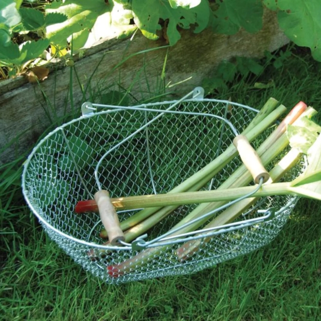 Esschert Design Drahtkörbe 3er-Set verzinkt, W2026, Erntekorb, Dekokorb, Gartenkorb