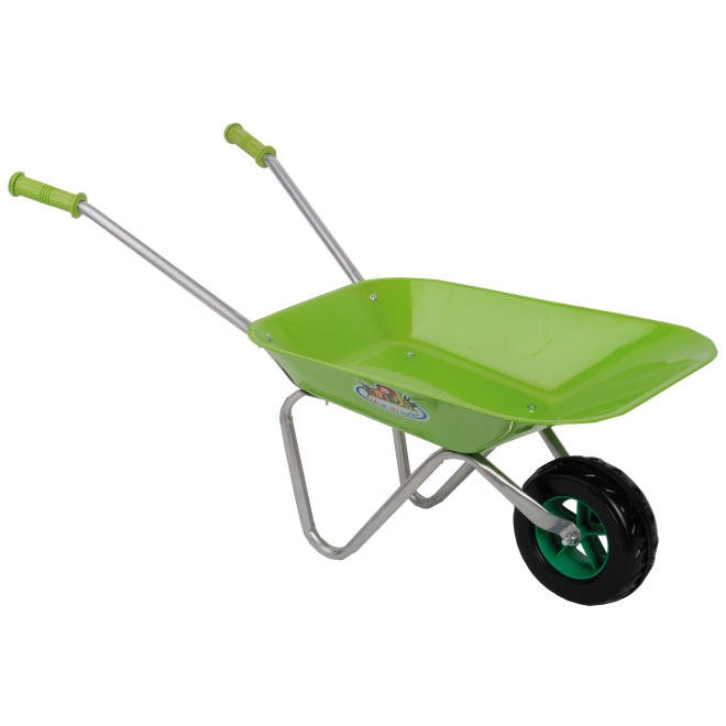 Esschert Design Kinderschubkarre KG97, grün, Metall, Schubkarre für Kinder