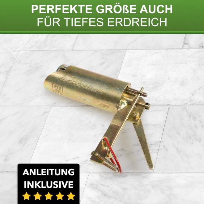 Sica Wühlmausschussfalle ohne Kartuschen - Wühlmausschussgerät mit Rieselschutz