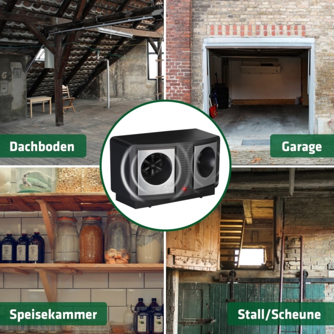 Gardigo Mäuse Ameisen Abwehr Dual, Ultraschall Mäuseschreck und Ameisenabwehr