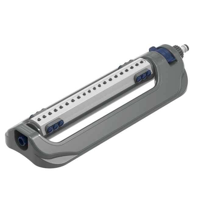 Siro Soft Rasensprenger 14+6 Düsen, Viereckregner zum Bewässern von Garten- und Rasenflächen