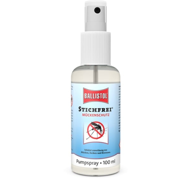 Ballistol Stichfrei 100ml Pumpspray, Mückenschutzspray mit Hautpflege und UV-Filter