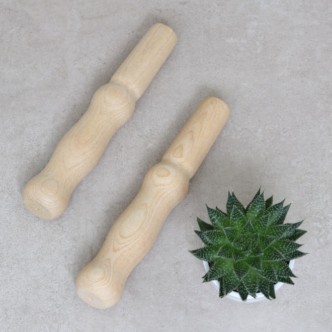 Schubkarrengriffe 25mm, Eschenholz, unlackiert, Karrengriffe, Holzgriffe - 2 Stück