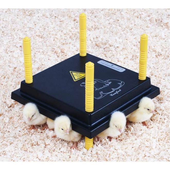 Küken-Wärmeplatte Comfort 25x25cm, 13 Watt, Heizplatte für die Kükenaufzucht