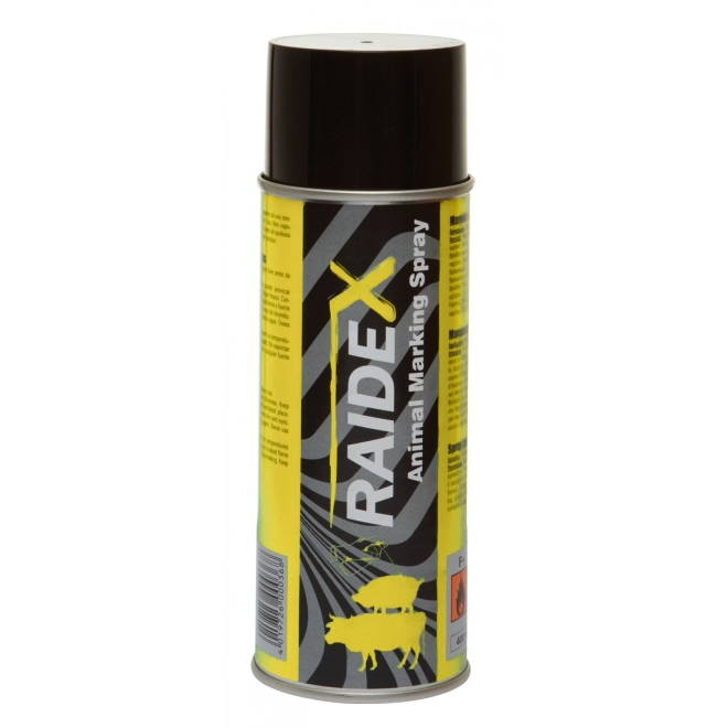Raidex Viehzeichenspray 400ml Gelb, Markierungsspray zur Kennzeichnung von Tieren