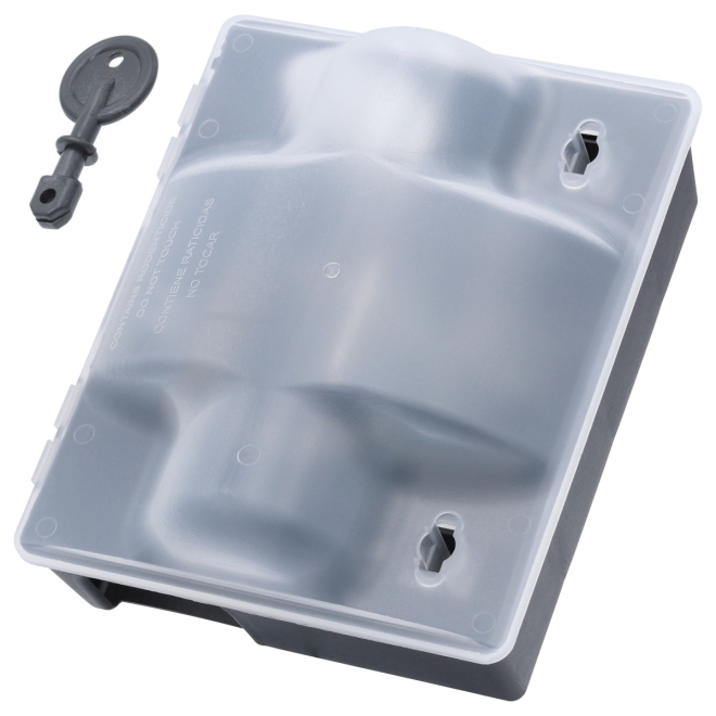 Köderstation Dualbox 2in1 - Durchlauf Schlagfalle und Köderbox - Rattenbox 24x20x11cm