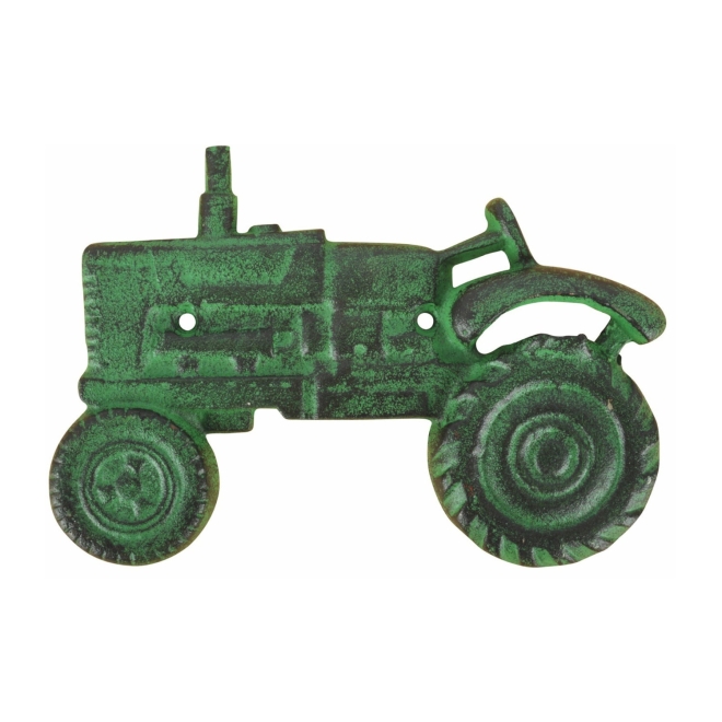 Esschert Design Flaschenöffner Traktor TT206, gusseiserner Wandflaschenöffner im Traktor-Design