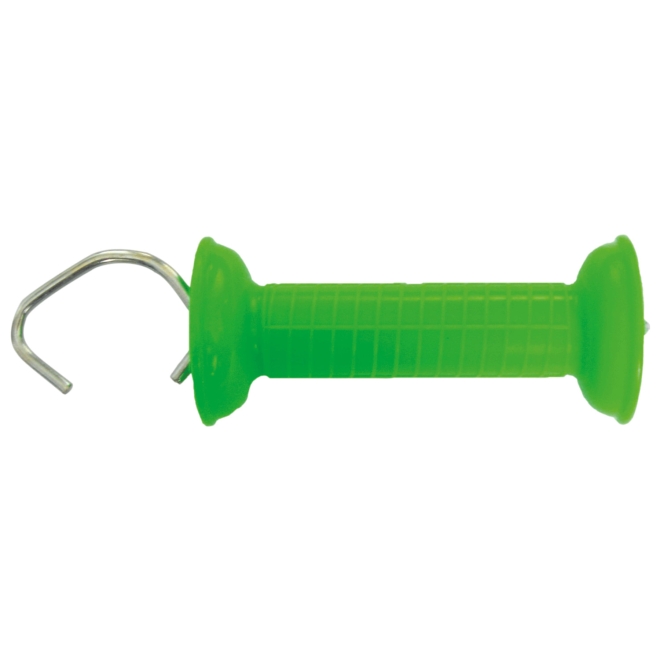 Lister Torgriff WZ600, NEON GRÜN, mit Haken, einfache Zugfeder, breiter Handschutz