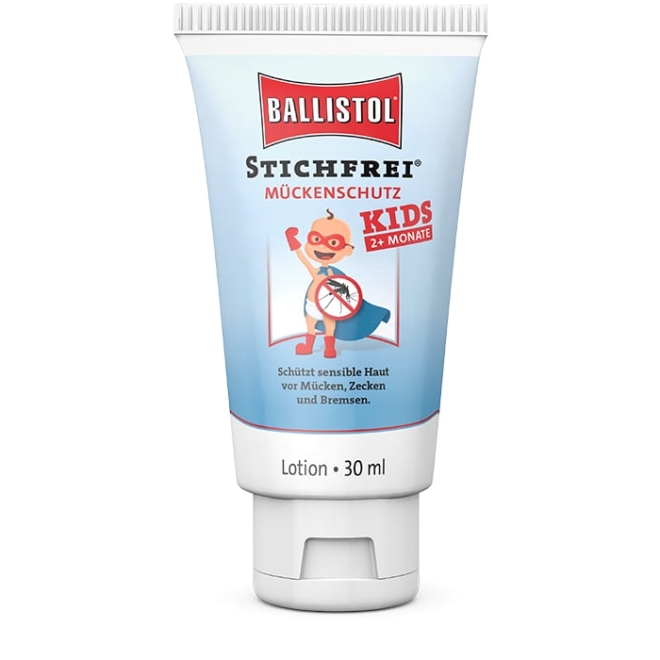 Ballistol Stichfrei Kids 30ml, Mückenschutz Lotion und Hautpflegeöl für Kinder