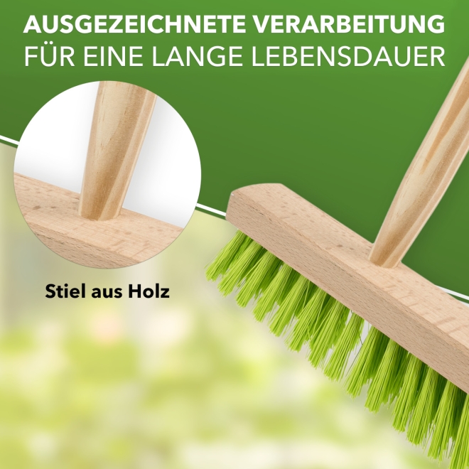 Kinder Besen Holz - kleiner Besen für Kinder - Spielbesen farblich sortiert
