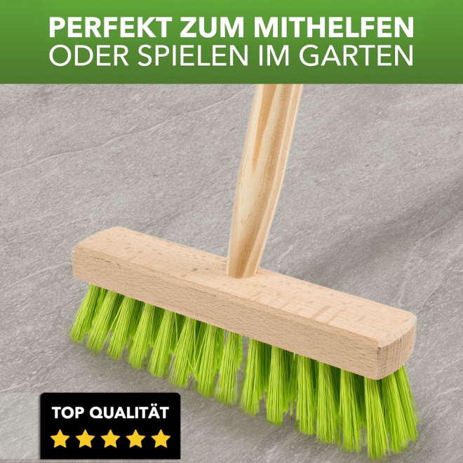 Kinder Besen Holz - kleiner Besen für Kinder - Spielbesen farblich sortiert