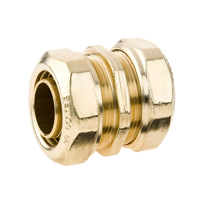 Beulco Kupplung 3/4 Zoll - 25x2,3mm - gerader Verbinder - zwei Rohranschlüsse