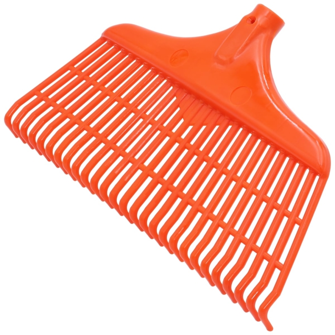 Laubbesen 40cm, 27 Zinken, Kunststoff, Gartenrechen, Laubrechen, Gartenbesen ohne Stiel