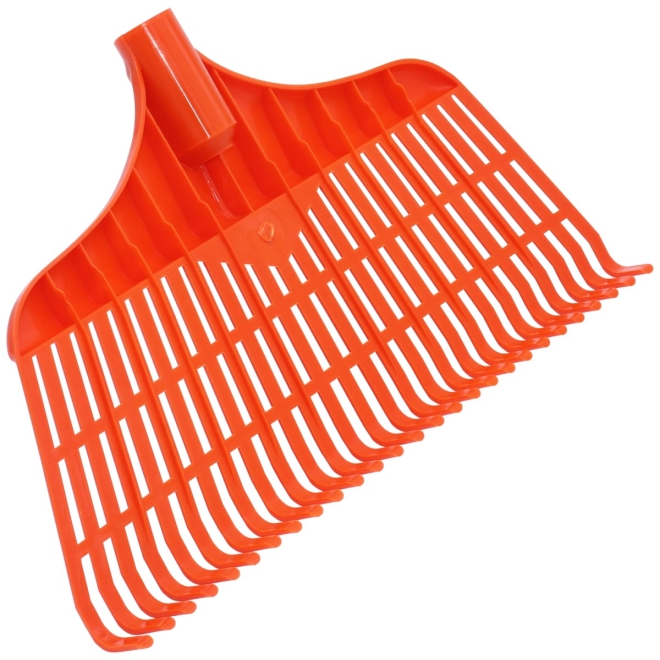Laubbesen 40cm, 27 Zinken, Kunststoff, Gartenrechen, Laubrechen, Gartenbesen ohne Stiel