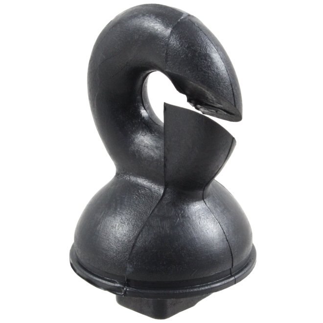 25x Zusatzisolator in Ringform, Zweitisolator für ovale Metallpfähle