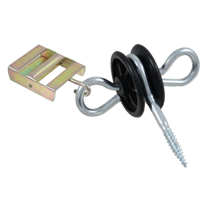 Torgriffisolator mit Ösen und Bandanschluss, 6mm Stütze, mit ...