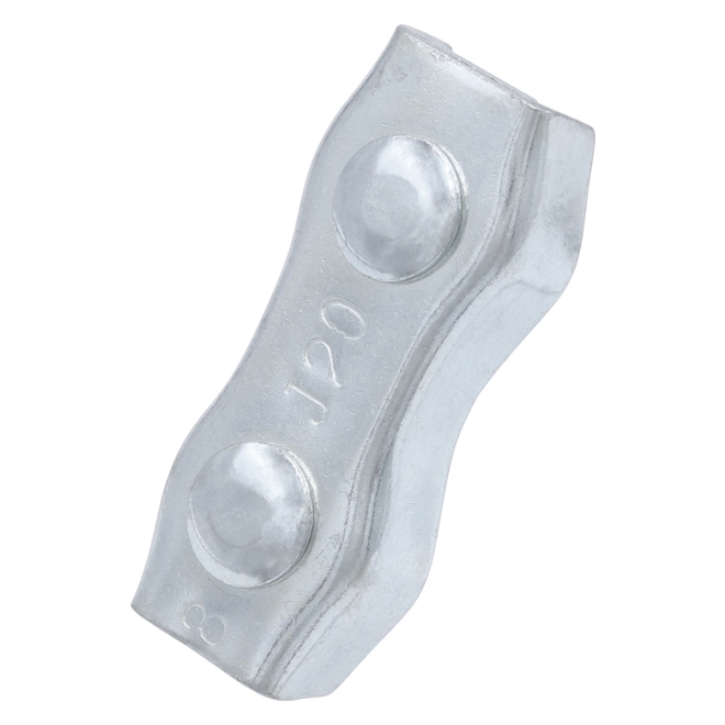 Seilverbinder 8mm verzinkt - Verbinder für Weidezaunseile - Duplexklemme - 10 Stück